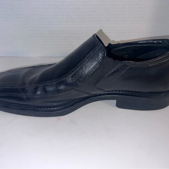 ALfani Mens Black Leather Slip-On Dress Shoes Size 10.5 - Picture 4 of 4